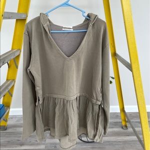 Urban Outfitters Cameron Peplum Tunic Top